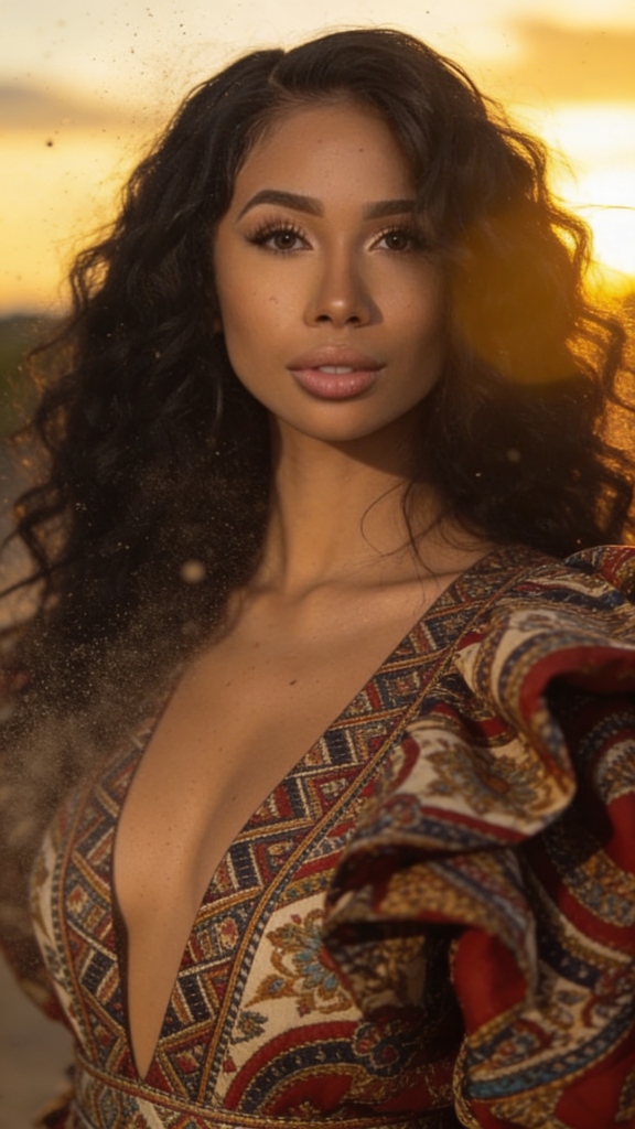 Maya Soleil at sunset
